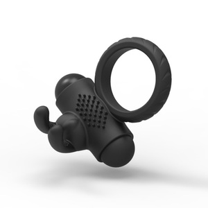 Jouet sexuel en silicone, <span class=keywords><strong>anneau</strong></span> <span class=keywords><strong>vibrant</strong></span> en forme de lapin, pénis pour hommes, jouet sexuel - Product Image 3