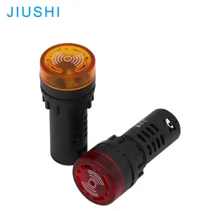 Kelly AD16-22SM 22mm vòng tròn đầu dẫn chỉ số đèn ánh sáng nhấp nháy buzzer 24V 220V màu đỏ màu xanh lá cây màu vàng