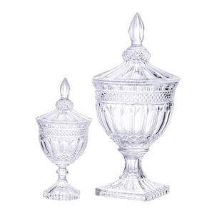 Stile Vintage europeo grandi <span class=keywords><strong>barattoli</strong></span> di vetro caramelle <span class=keywords><strong>per</strong></span> matrimonio Display 200ml capacità di tecniche di ceramica <span class=keywords><strong>per</strong></span> cibo senza candela - Product Image 1