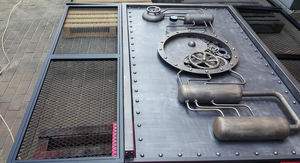 Gran oferta, puerta submarina de Metal pesado de hierro Retro personalizada, barra de modelado, <span class=keywords><strong>restaurante</strong></span>, habitación secreta, puerta de Escape para Bar - Product Image 4