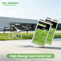 Cellules de batterie GSL ENERGY 72000mAh pour drones, 350Wh/kg, cellules de puissance solides pour drones, 10C, OEM ODM, pour projets de drones UAV