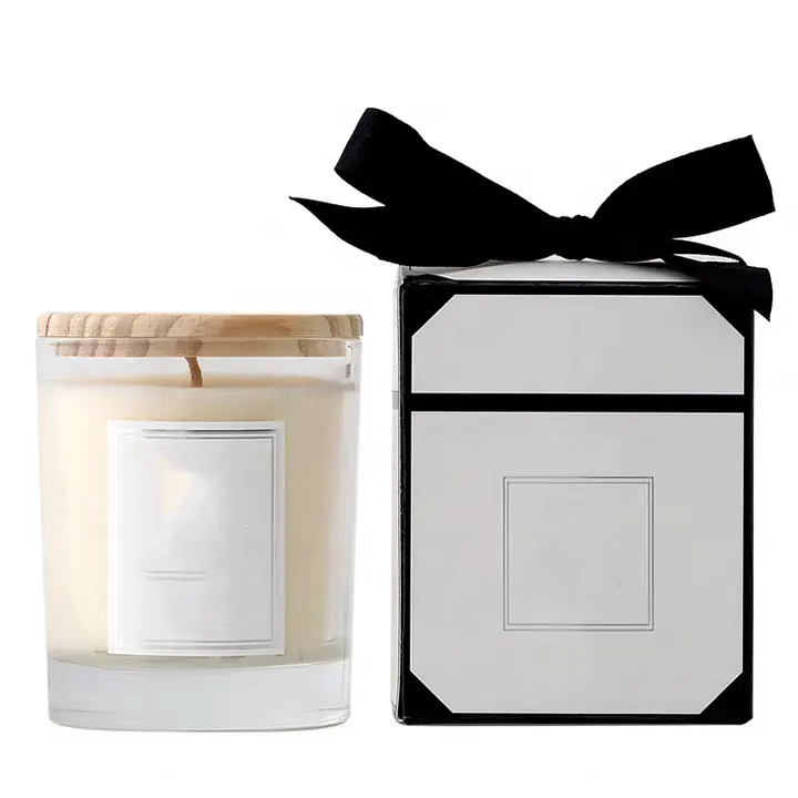 Unique Printing Empty Jar Candle Luxury Gift Box Packaging With Lid