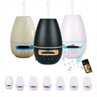 Diffuseur d'arômes ultrasonique portable Dituo, en plastique, pour table, avec humidificateur, haut-parleur intégré, capacité de 120 ml, fonction de minuterie
