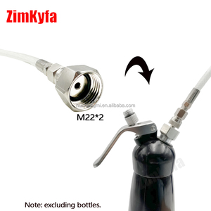 M11*1 & M22 Threaded Adapter for Blue Tank 580g Whipped Cream Charge Bottle Cans <b>Grinder</b> Air Tools - Product Image 5