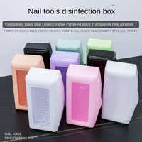Professionnel en plastique manucure boîte à ongles tondeuse pince à épiler Nail Art stérilisateur outil Salon ongles stérilisateur boîte de désinfection