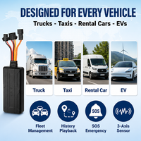 Traceur GPS Véhicule 4G Keson KS199Pro 8 Fils avec Bouton SOS, Microphone, Relais de Coupure de Carburant, Contrôle à Distance SDK, Garantie 1 An, BDS OEM