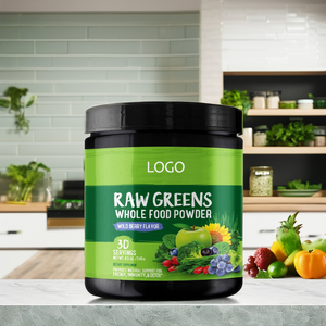 Odm & Oem Super Greens Poeder Multivitamine Mix Compleet Hele Voedingsmiddelen Vitamine Mineraal Superfood Groen Poeder