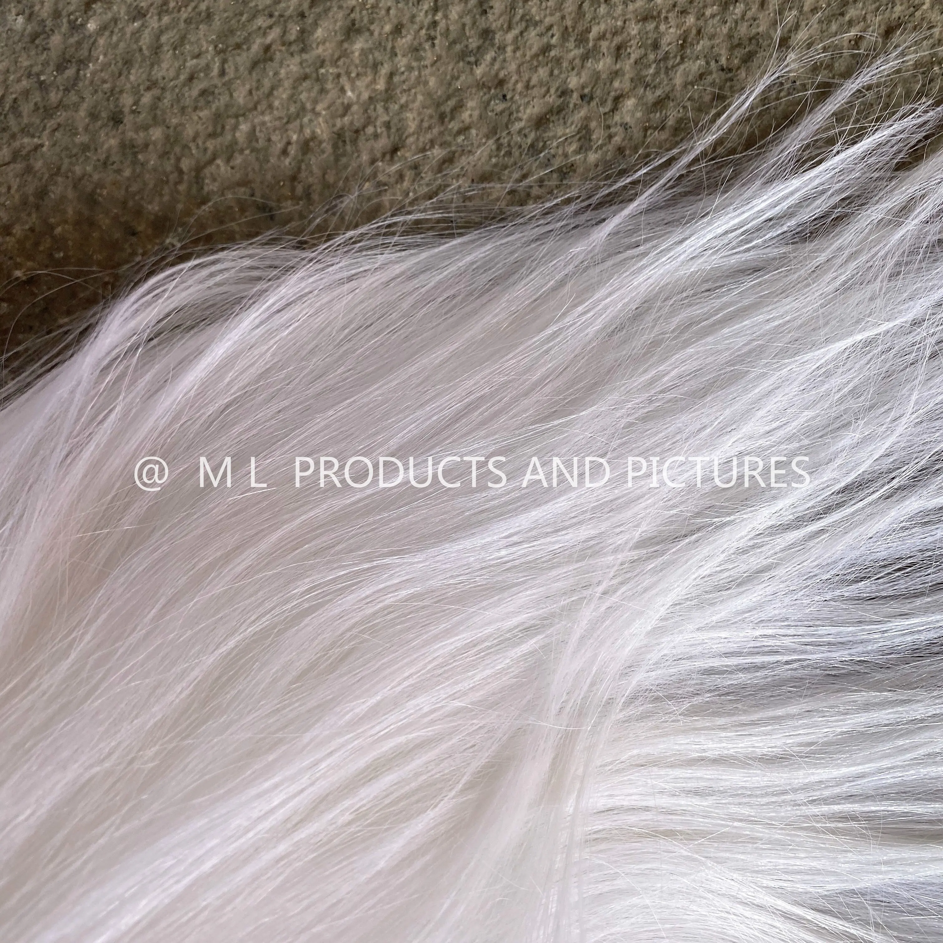 Wholesale Price customer Size Long Hairs Real Goat Skin Fur Plate