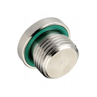 Bouchon de tuyau hexagonal interne en acier inoxydable avec joint en caoutchouc BSP G3/8'' G1/2'' Vis de fixation en caoutchouc