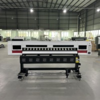 Impresora de Inyección de Tinta Eco Solvente de Gran Formato de Alta Calidad de 1.8m con 2 Cabezales Epson I3200 I1600, Plotter de Vinilo Rollo a Rollo para Pancartas