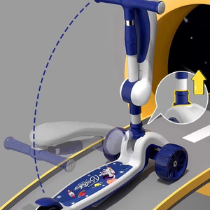 Patinete de Tres Ruedas para Niños de 1 a 12 Años, Material Plástico Antideslizante para Niños y Niñas - Product Image 2