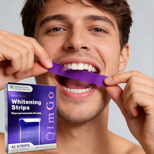 Bandes <span class=keywords><strong>blanchissantes</strong></span> professionnelles pour les dents, sourire éclatant et magnifique, sans sensibilité, sans peroxyde, 7 paires, 14 bandes - Product Image 2
