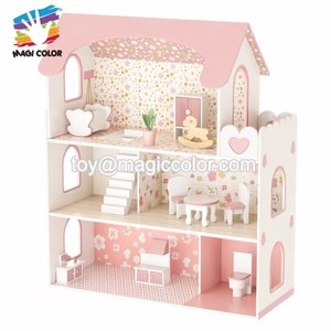 <span class=keywords><strong>Casa</strong></span> <span class=keywords><strong>de</strong></span> <span class=keywords><strong>Muñecas</strong></span> <span class=keywords><strong>de</strong></span> Madera Rosa <span class=keywords><strong>de</strong></span> 3 Pisos, Nueva Colección 2026, con Juego Completo <span class=keywords><strong>de</strong></span> Muebles, Diseño Abierto, para Niñas Pequeñas, Juego <span class=keywords><strong>de</strong></span> Imitación W06A745 - Product Image 1