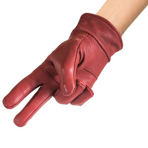 Outdoor Windproof Warm Leather Plain Fashion <b>Gloves</b> High Quality Custom OEM Women's Winter Travel Party Daily Wear - Product Image 6