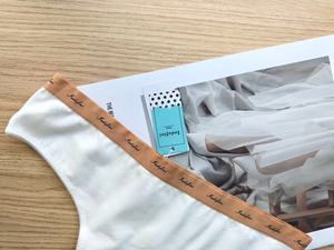 Culotte <span class=keywords><strong>string</strong></span> sexy <span class=keywords><strong>minimaliste</strong></span> confortable taille basse pour <span class=keywords><strong>femme</strong></span>, 95% COTON, sans couture, fine, unie, avec ceinture contrastante tricotée, séchage rapide - Product Image 5