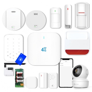 Hệ thống an ninh gia đình không dây 15 chiếc-Tùy chọn 24/7 giám sát chuyên nghiệp-không có vật liệu TCP/ip-abs Tương thích với Hợp Đồng - Product Image 1