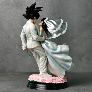 Figurine 3D en PVC GK Goku Scène de Mariage DBZ, Nouveau Modèle de Jouet de Dessin Animé, Décoration 30cm - Product Image 5