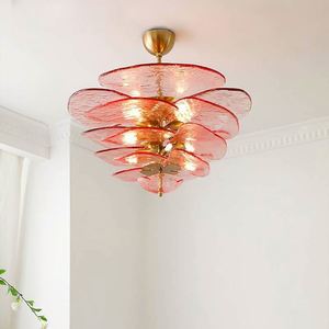 Lustre moderne de <span class=keywords><strong>luxe</strong></span> en verre de Murano style Art Déco, suspension colorée pour hôtel, restaurant, boutique, salon, installation incluse - Product Image 1