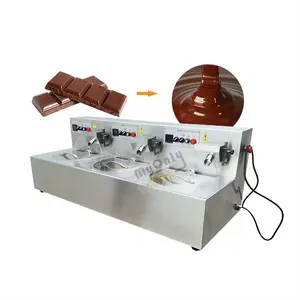 Mesin tempering dan cetakan coklat industri mesin temperamen peleburan coklat dan peralatan pembuat coklat kecil