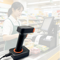 Escáner de Código de Barras JINGXIN con Zumbador Fuerte, Indicador LED Triple, Tolerancia a Movimiento Rápido, 63.5cm, para Tiendas Departamentales con Gran Tráfico de Clientes