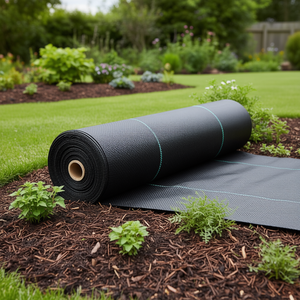 Malla Paisajística Tejida de Alta Resistencia 13FTx60FT, Barrera Contra Malezas y Plagas, Alta Permeabilidad, Bloqueador de Grava para Jardín - Product Image 2