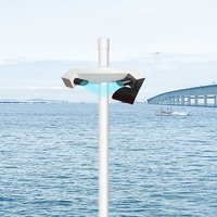 Capteur de visibilité RK300-10C, plage de mesure : 0-200 mm/h, résolution : 0,1 mm, identifie la pluie, la neige, la fumée, le brouillard fin et épais.