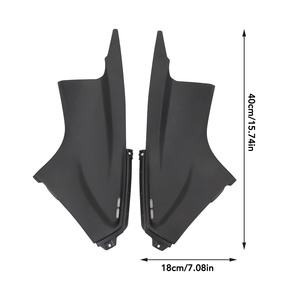 1 Par de Cubiertas Laterales para Conductos de Aire de Motocicleta, Insertos Negros para <span class=keywords><strong>Carenado</strong></span> Izquierdo y Derecho, Deflectores para YZF <span class=keywords><strong>R6</strong></span> 2003 a <span class=keywords><strong>2005</strong></span> - Product Image 2
