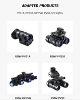 Tabung Penguat Citra Fosfor Hijau Putih MX10160 IITs FOM1400+ Kontak Ganda Tiga untuk Penglihatan Malam  PVS-14 PVS-18