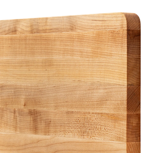 Planche à découper rectangulaire en bois d'érable durable, réversible, avec des coins arrondis et des bords en grain de bois, ustensiles de cuisine - Product Image 5