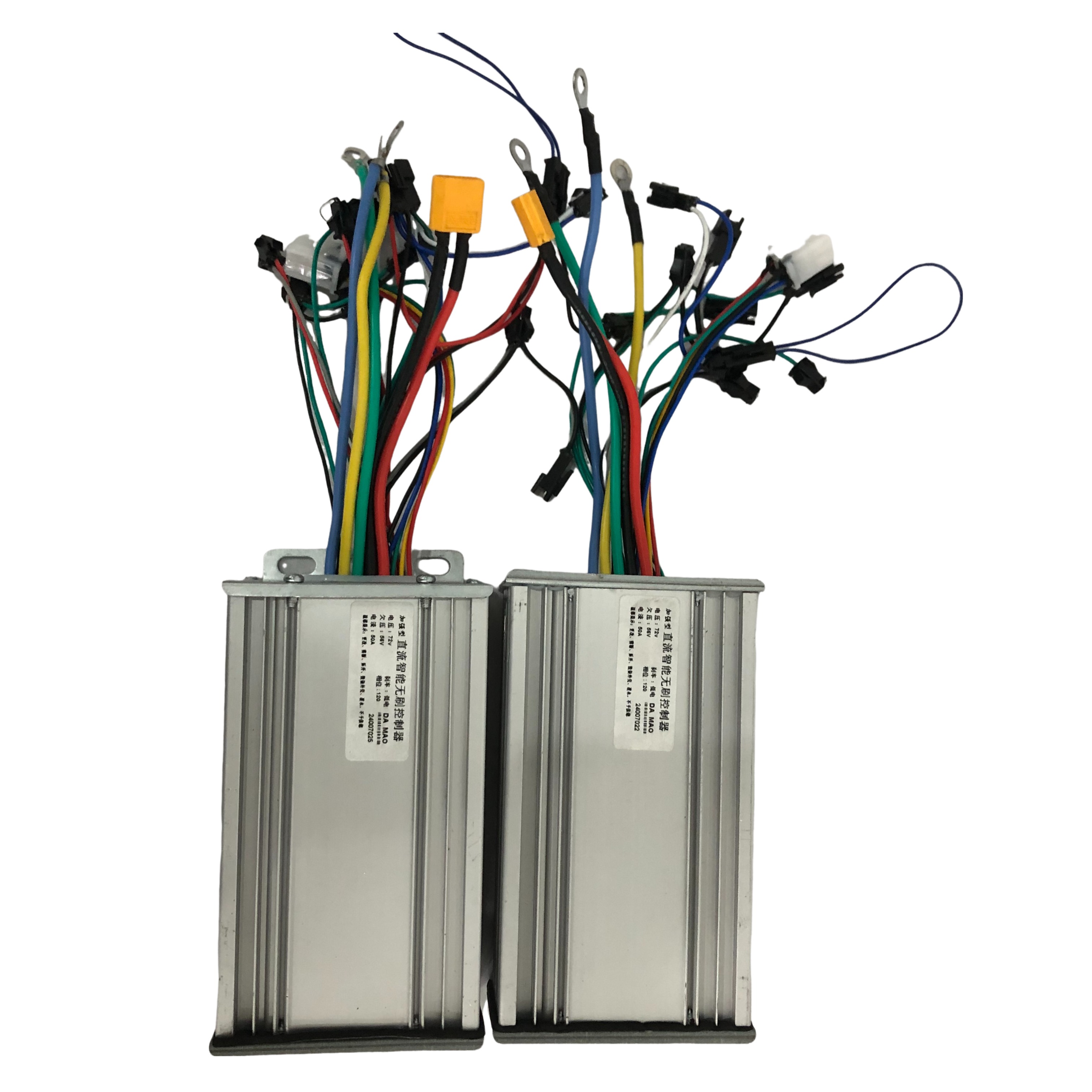 DAMAO 72V 50A Square Wave Dual Drive Motor Speed Controller for 8000W 10000W 12000W 15000W Electric Scooter Spare Part