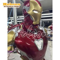 Offre Spéciale : Sculpture en Résine Iron Man, Buste Grandeur Nature (80 cm de hauteur), Modèles Mark85 et Mark50, Figurine de Collection DC, Artisanat en Résine