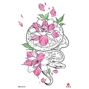 Tatuaje Temporal de Transferencia al Agua para Pierna, Adhesivo Impermeable de Papel Blanco, Diseño Personalizado de Arte Corporal para Mujeres - Product Image 6