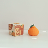 Bougie parfumée artisanale Lovsens en forme de fruit, parfum orange, décoration d'intérieur, cadeau souvenir