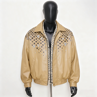 Veste réversible en cuir PU personnalisée avec broderie de patchs, sequins sur le devant, style vintage, bomber, hiver, moto, fermeture éclair, couleur personnalisée