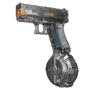 Pistola de agua eléctrica Yuraka Glock con disparo completo, retorno automático del barril, luz intermitente, juguete para jugar al aire libre para niños - Product Image 5