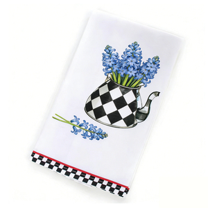 Paño de Cocina de Algodón con Diseño Floral, Bonito Paño Decorativo para Limpiar, Decoración del Hogar, Sin Pelusas, Diseño de Tulipán y Tetera - Product Image 1