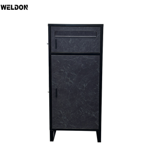 Da esterno Free Standing pacco consegna posta scatola impermeabile per pacchi Drop Box con serratura a chiave in polvere con rivestimento a goccia - Product Image 4