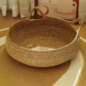 Nettes Home Woven Cat Nest Abnehmbares wasch bares Watte pad Großhandel Haustier bett mit Wärme Wicker Nest - Product Image 3