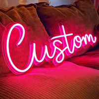 Enseigne néon LED publicitaire de haute qualité, personnalisable pour l'éclairage de mariage, la décoration directionnelle, étanche IP67, couleurs personnalisées
