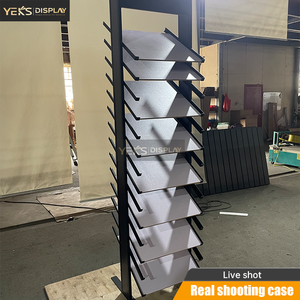 Tùy chỉnh hiện đại thân thiện với môi Kim Loại Đá hiển thị giá phong cách đơn giản cho Sàn Mẫu hiển thị gạch thạch anh đá thạch anh hiển thị - Product Image 3