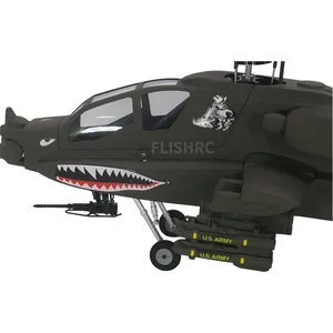 FLISHRC Roban AH-64 Apache Green 500 Tamaño Escala Helicóptero Cuatro Palas de rotor GPS con control de vuelo L7 BNF - Product Image 3