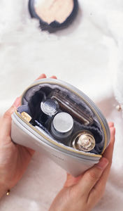 Sac de rangement miniature en cuir PU haut de gamme avec fermeture éclair, logo personnalisé, accessoire de voyage pratique pour rouge à lèvres, étui à bijoux en velours, emballage - Product Image 5