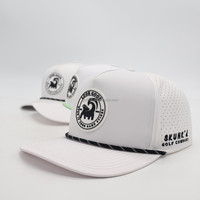 Gorra de Béisbol Ligera Personalizada de 5 Paneles, Impermeable y Transpirable, con Cierre de Cuerda y Logotipo de Goma, para Senderismo y Camping