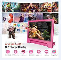 Meilleur Cadeau 2025 pour Enfants : Tablette 10 Pouces IPS Android 14, 12 Go RAM, 512 Go ROM, APPs Éducatives Préinstallées, WiFi, 3G, 5G, GSM, POE