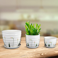 Pot de fleurs en céramique de haute qualité, pot en céramique pour plantes