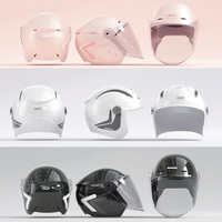 Demi-casques ouverts d'été en ABS avec double visière pour vélos électriques et motos