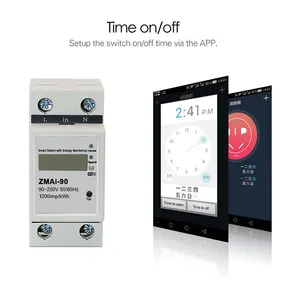 Однофазный предоплаченный измеритель электроэнергии smart energy meter tuya APP control