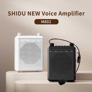 Bộ khuếch đại địa chỉ công cộng Shidu 10W với điều chỉnh âm thanh micrô cho nhạc cụ, âm nhạc, tạo âm thanh - Product Image 3