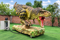 Modèle de dinosaure Tyrannosaurus Rex animatronique en mousse personnalisable avec des fonctions mobiles pour les parcs d'aventure et une utilisation en extérieur/intérieur