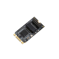 Adaptador de tarjeta de red Lan, dispositivo M.2 (b-key y m-key) a un solo puerto de 10/100/1000M, Gigabit, Ethernet, PCI Express